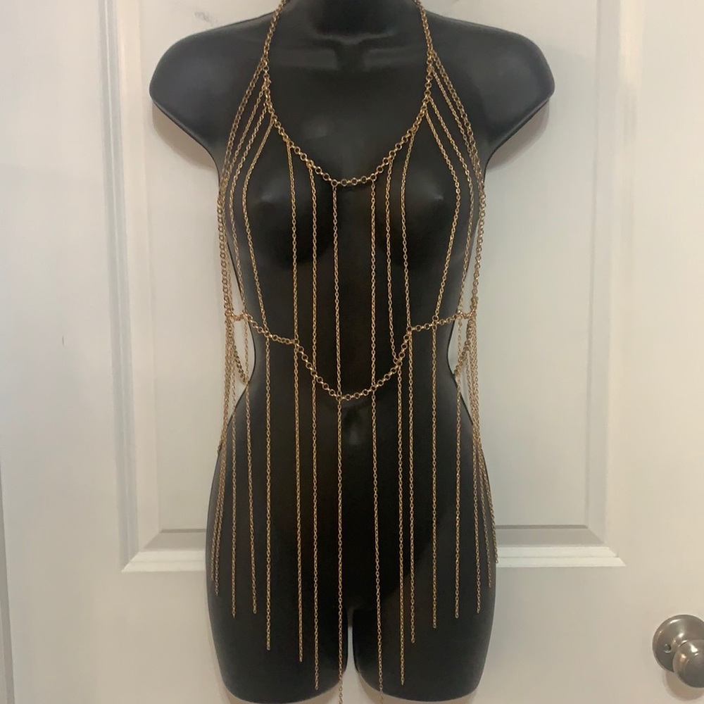 Gold Chain Body Belt